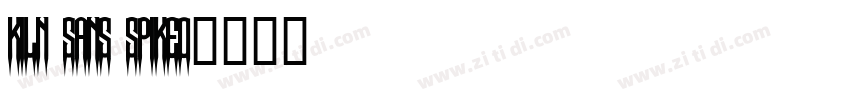 Kiln Sans Spiked字体转换